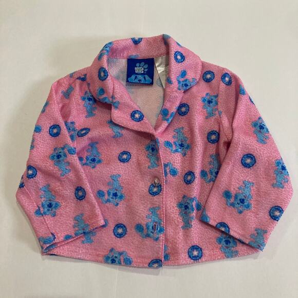 Vintage 2000s Y2K Blue's Clue's 18M Pink & Blue Pajama Pjs Set - Picture 2 of 8